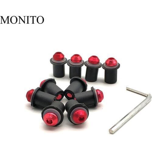 10pcs Fairing Windscreen Screw Bolt Kit Windshield Mounting Nut bolt For Honda CBR600RR CBR1000RR CBR250RR CBR 600 1000 250 RR