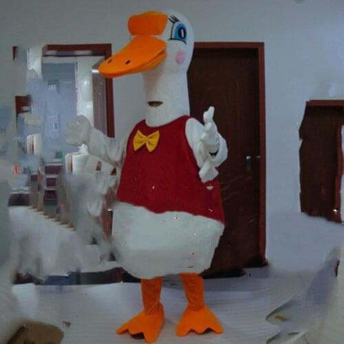 White Swan Mascot Costume Suits Cosplay Party Game Dress Outfits Clothing Advertising Promotion Carnival Halloween Xmas Fursuit