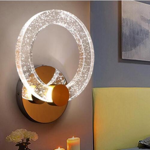 Crystal wall light bedroom bedside lamp book reading lamp wall sconce modern bedroom led wall lights home led mirror light home