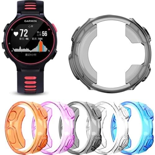 Soft TPU Protective Case Cover For Garmin Forerunner 735XT Watch Cases Protector Shell Frame Accessories