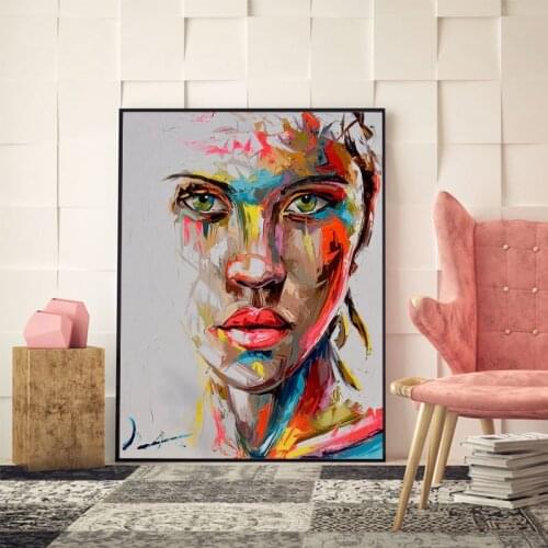 Wall Art Canvas Figure Painting For Home Decor Wall Art Picture Portrait For Living Room No Frame Abstract Wall Posters