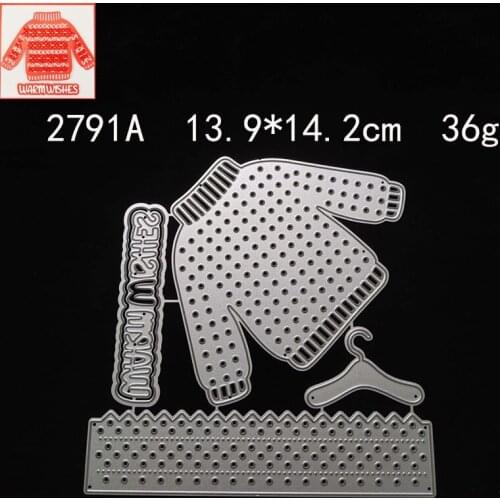 2021 New Sweater Hanger Metal Cutting Dies DIY Scrapbooking Embossing Paper Photo Frame Stamps Craft Template Mould Stencils