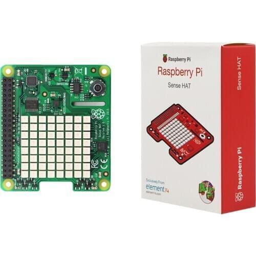 Official Raspberry Pi Sense HAT 8x8LED Matrix Display Air Pressure Temperature Humidity Sensor for Raspberry Pi 4 Model B/3B+/3B
