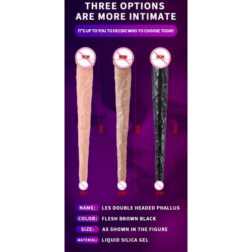 Realistic Double Dildo for Women Lesbian Toys Females Masturbation Sex Tools Huge Black Dick Anal Penis Adult Erotic Machine