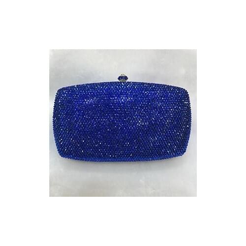Luxury gold crystal diamond Clutch bags bling rhinestone red evening bags blue women evening clutch bags party cocktail bag