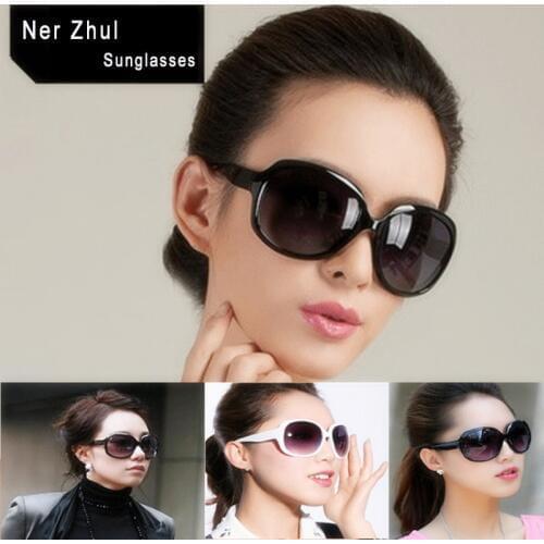 Popular Fashion Oversized Women Sunglasses Vintage White Large Oval Female Sunglasses Big Brown Ladies Sunglasses