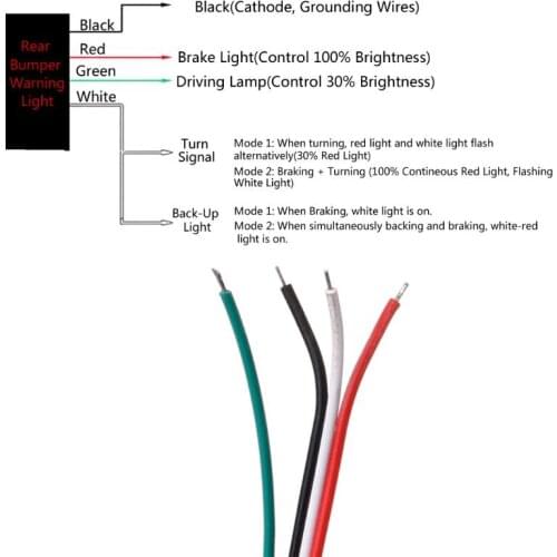 T3ED 2Pcs LED Tail Braking Lamp Brake Rear Bumper Reflector Warning Stop Light for toyota Camry 2009 2012 Innova/ISF/GX470/RX300