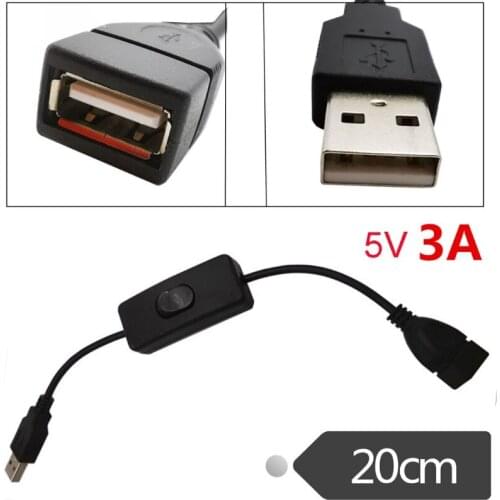 YYDS Only for Charging USB 2.0 Male to Female Extension Cable with On/Off Switch for USB Fan Desk Lamp Charger LED Light Strips