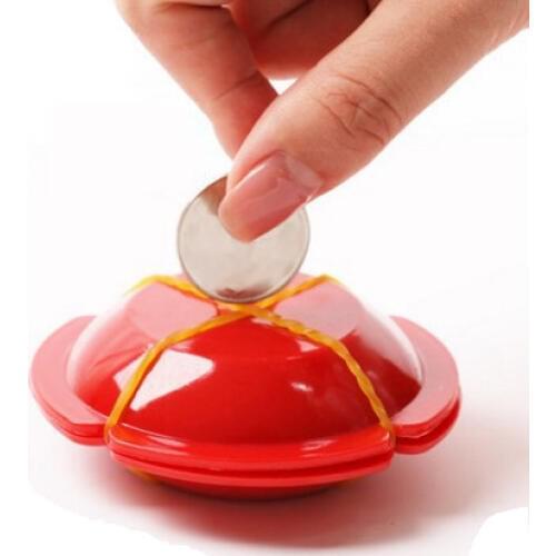 1pc magic trick magic prop coin UFO disappears re-emergence light through the close-up stage show interesting toys