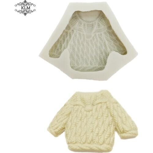 Knitted sweater silicone baking mold DIY cake baking mold clay tools cake shop home kitchen baking tools chocolate making tools