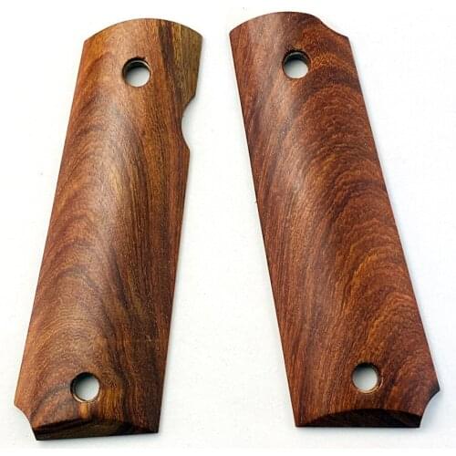 1 Pair Natural Red Rosewood Hand Grip Non-slip Patches for P4 ZY 1911 Models