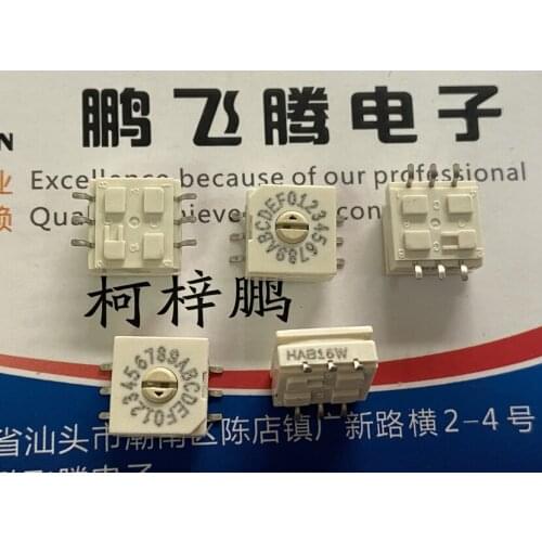 1PCS U.S. GRAYHILL 94HAB16WRT 0-F/16-bit rotary dial code coding switch patch 6 feet 3: 3 6PIN