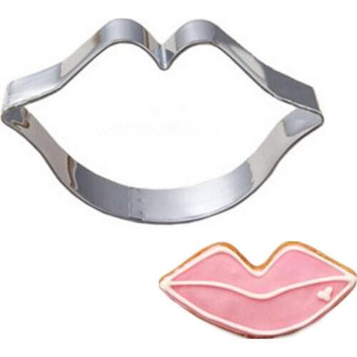 1PC/Lot Lovely Lips Cookie Cutter Stainless Steel Metal Cutter Moulds For Cookie Biscuit Cake Decoration Kitchen Baking Tools