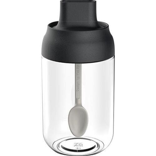 250ml Seasoning Bottles Glass Condiment Storage Containers Condiment Pot Spice jar with Spoon Honey Pot Oil Brush Bottle