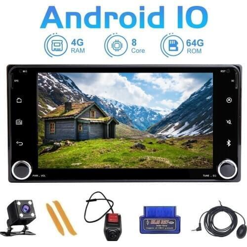 ZLTOOPAI Car Multimedia Player For Toyota Universal RAV4 COROLLA CAMRY VIOS HILUX Terios Land Media Player GPS Navigation IPS