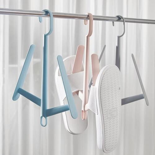 Household Shoes Drying Rack Hanger Hook Stainless Steel Hanging Shelf Organizer Space Saving Home Wardrobe Storage Dropshipping