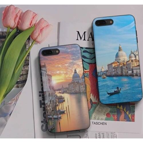 Beautiful City Venice Town Phone Case Fundas Shell Cover For HUAWEI P10 P20 P30 P40 Mate 30 40 Lite Pro