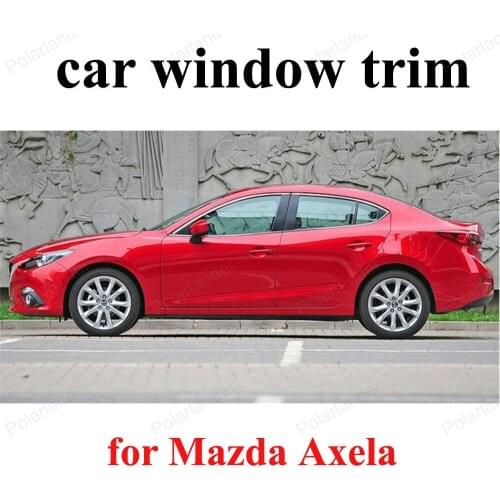 Stainless steel For M-azda Axela Decoration sill frame Exterior Accessories Window Trim Car Styling