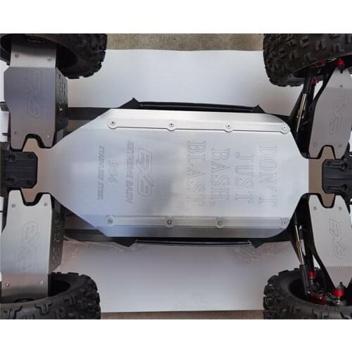 For 1/5 Arrma Kraton EXB 8S RC Car A-arm Protection Stainless Steel Chassis Armor Anti-collision Protection Board Plate