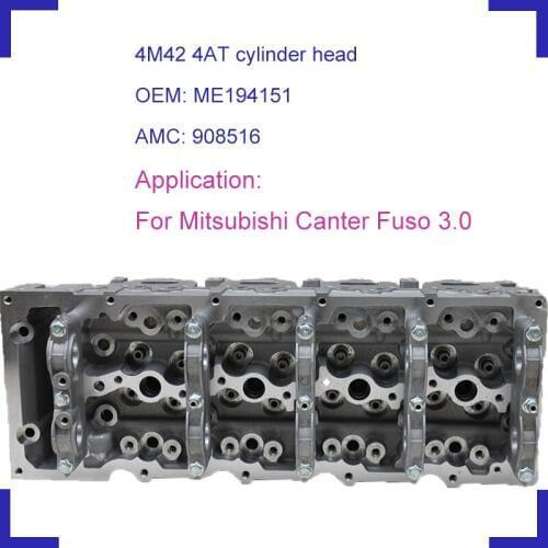 4M42 motor auto cylinder head OEM ME194151 AMC 908516 for Mitsubishi Canter Pajero Fuso 3.0L 2007- L4 DOCH 16V