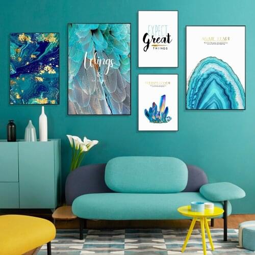 Paintings for Interior Nordic Abstract Canvas Art Picture Great Expect Wall Art Prints Frameless Posters for Living Room