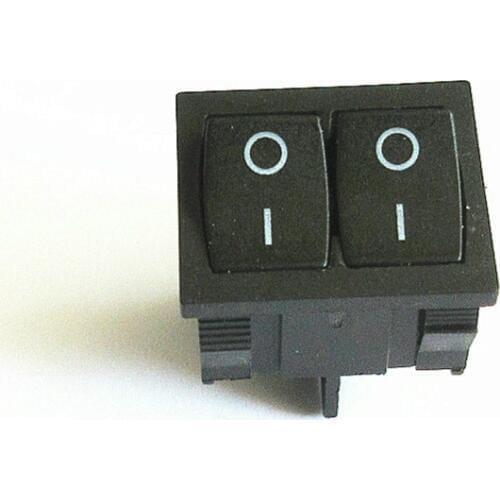 KCD5 Double Rocker Switch 4-pin ON/ OFF Black Parallel Boat Power Switch