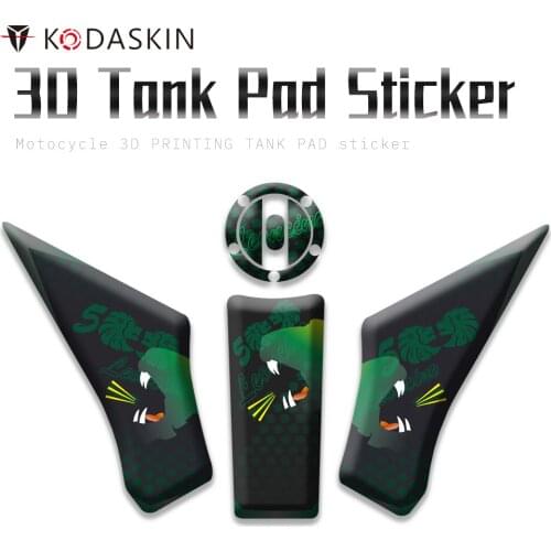 KODASKIN Motor 3D Fuel Tank Protection Decal Tank Pad Sticker Green for BENELLI Leoncino