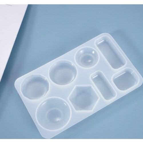 Crystal Epoxy Resin Mold Geometric Earring Ear Pendant Casting Silicone Mould DIY Crafts Jewelry Making Tools