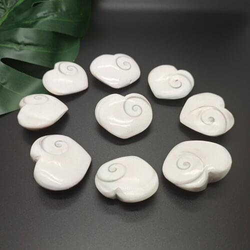 Shell heart quartz crystals natural stones and minerals aquarismo reiki decoracion hogar moderno gem stones home decor modern