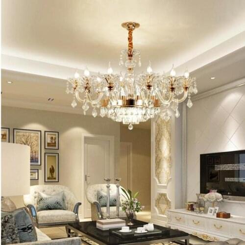 Nordic style Chandelier Lighting living room headlights new classical luxury bedroom dining room light crystal chandeliers lamps