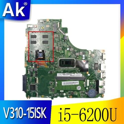 Mainboard For Lenovo V310-15ISK V310-15IKB V510-15IKB laptop motherboard DA0LV6MB6F0 with CPU i5 6200U RAM 4G GPU 2G 100% test