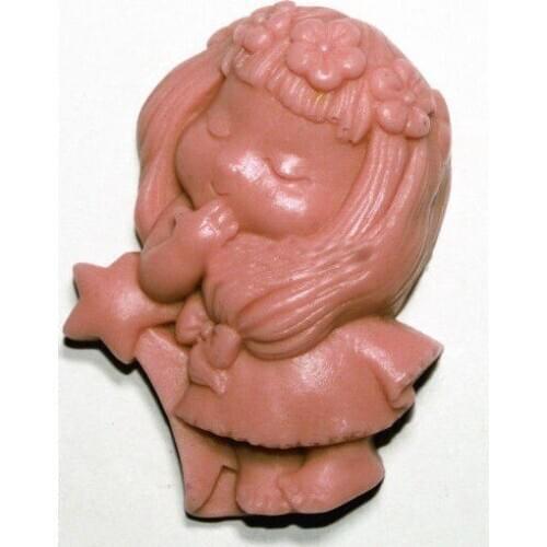 Handmade Soap Silicone Mold Animal Candle Molds Polymer Clay free shy girl