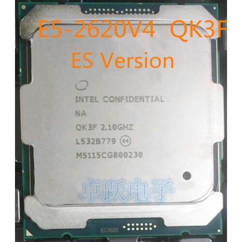 Original Intel Xeon Processor ES version E5-2620V4 QK3F 2.10GHz 8-Core 20M E5 2620V4 FCLGA2011-3 85W free shipping