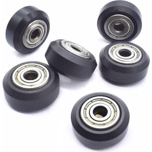 Bearing 3D Printer Accessories Double Bearing POM Plastic Pulley 20 Aluminum，625zz bearing，Big Model passive round pulley