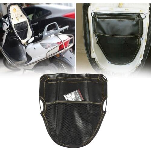 PU Motorcycle Scooter Under Seat Cushion Storage Pouch Bag Organizer Durable