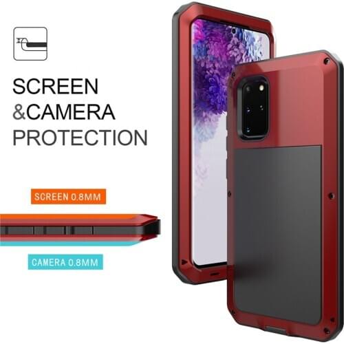 Full Protective Luxury Doom Metal Case Shockproof For Samsung S20 S20Plus S20ultra S8 S10 S10E S10Plus S9 S9Plus Note8 Note9 10