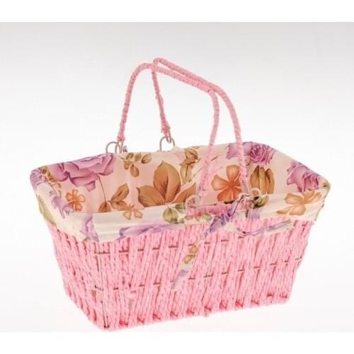 Reputation Home Unr-7035 Straw Knitted Basket Cream Rectangle