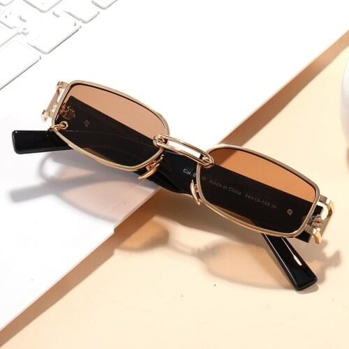Fashion Small Rectangle Sunglasses Women Vintage Brand Designer Square Sun Glasses Shades Female UV400 Star Style 2021