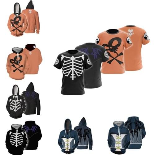 Anime 3D The World Ends With You Cosplay Hoodie Suit Men Women Shirt Sweatshirt Zipper Jacket Coat Pullover Tracksuit