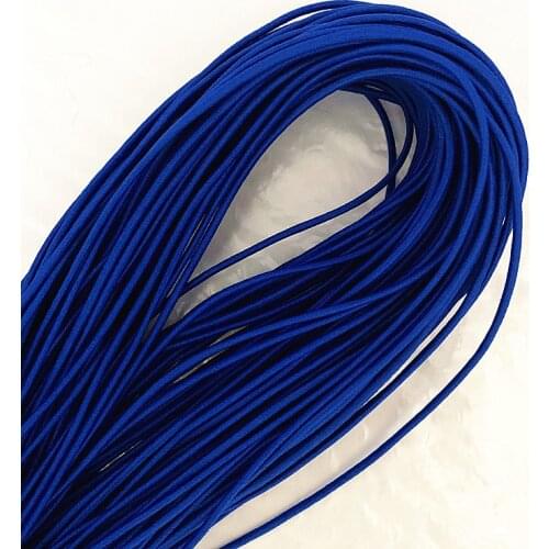 2mm Royal blue high elasticity round elastic bandage round elastic rope rubber band elastic line DIY sewing accessories 5-20 met