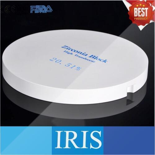 5 PCS OD95x18mm ZirkonZahn CAD CAM System Dental Zirconium Ceramic Blocks Zirconia Block High Translucent Dental Zirconia Block