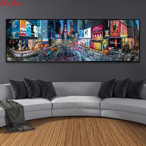Diy New York Street Landscape Full Square Round Drill Diamond Embroidery City 5d Diamond Painting Home Decortion Gift