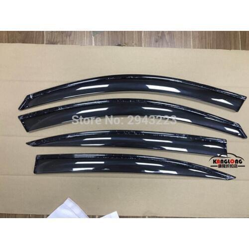 Car Styling For BMW 3 Series E90 2005-2010 ABS Plastic Vent Sun Rain Guard Shield Delflector Window Visor Awnings Cover 4Pcs