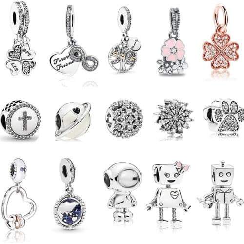 S925 Sterling Silver Spinning Globe/BFF Best Friend Forever/Sweet Sister/Charms Beads Fit Pandora Bracelet Pandent for Gifts