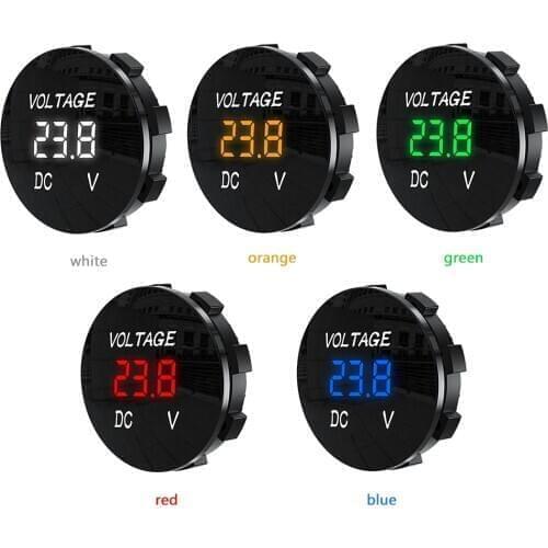 D3 LED Display Digital Panel Voltmeter Voltage Meters Auto Truck Refit Accessories for 12-24V Car Motorcycle