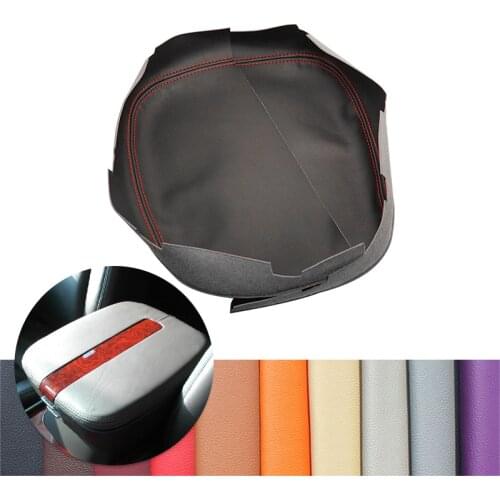 For Cadillac Escalade 2007 2008 2009 2010 2011 Car Accessories Inner Center Control Armrest Box Microfiber Leather Cover Decor