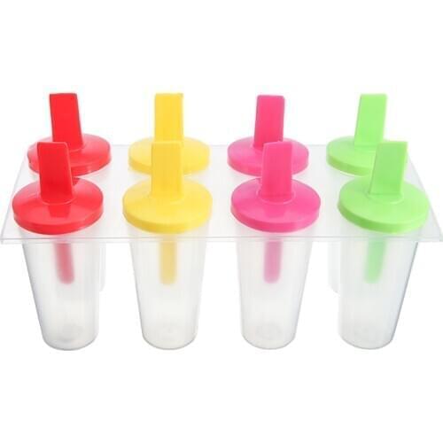 Ice Cream Mold 4 Cell Frozen Ice Cube Molds Popsicle Making For DIY Homemade Ice Lolly Mould Ice Cream Tool