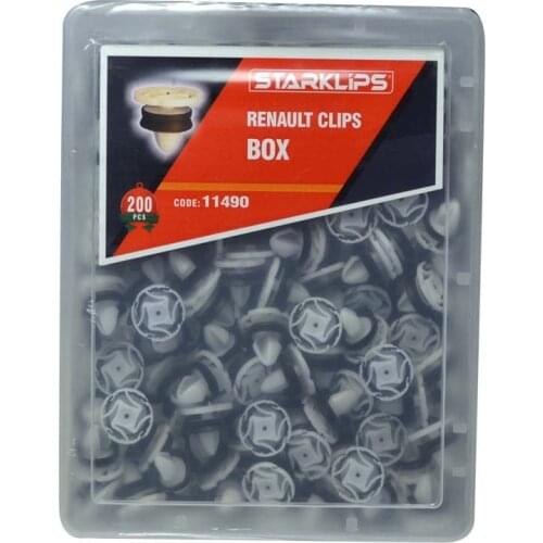 Set Box Clip Door Trim 7703077476 for Renault Megane 200 Parts + Car fastener-Push Pin-Trim Rivet