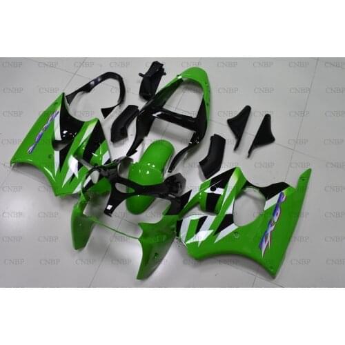 Ninja ZX-6r 2000 - 2002 Fairing Kits Ninja ZX-6r 2001 Plastic Fairings for Kawasaki ZX6r 2002 Green Black Fairings