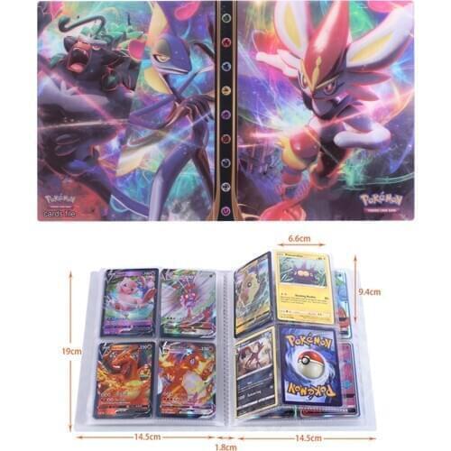 Newest Arrival Pokemon Cards Album For Collection Battle Game Card Book Top Loaded List Toys Gift For Children